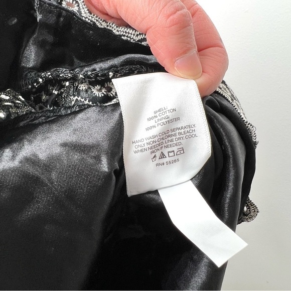 Express Boho Western Embroidered Eyelet Scallop Short Sleeve Romper Size XS - Picture 11 of 16